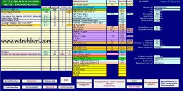 Süt Sığırı Rasyon Programı