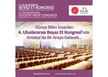 4. Uluslararası Beyaz Et Kongresi 26-30 Nisan Antalya