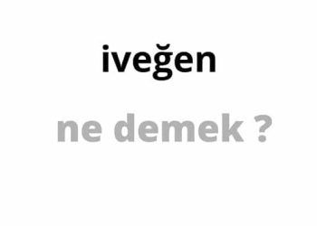 iveğen Nedir?