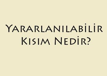 Yararlanılabilir Kısım Nedir?