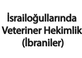 İsrailoğullarında Veteriner Hekimlik (İbraniler)