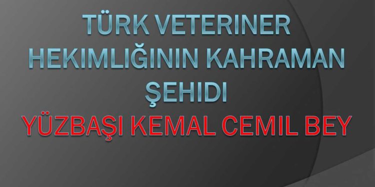 Türk Veteriner Hekimliğinin Kahraman Şehidi Yüzbaşı Kemal Cemil Bey