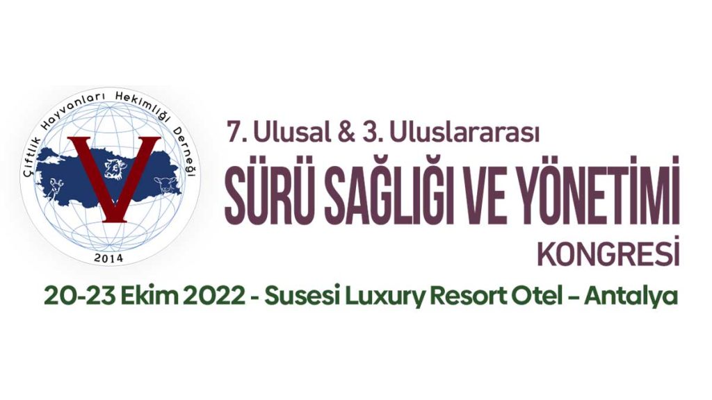 7. Ulusal ve 3. Uluslararası Sürü Sağlığı ve Yönetimi Kongresi 20-23 Ekim 2022