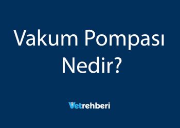 Vakum Pompası Nedir?