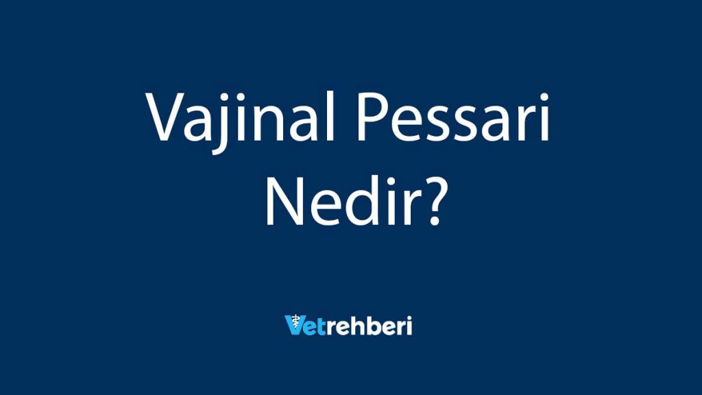 Vajinal Pessari Nedir?