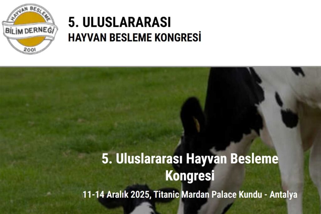 5. Uluslararası Hayvan Besleme Kongresi 11 – 14 Aralık 2025